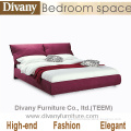 Divany 2014 Modern Design Home Furniture Beds Hotel Beds Fabric Leather Beds with Night Stands (A-B25)